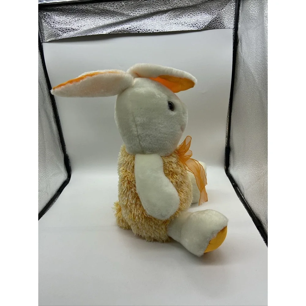 Genich International Orange Bunny Rabbit Plush Easter 10.5